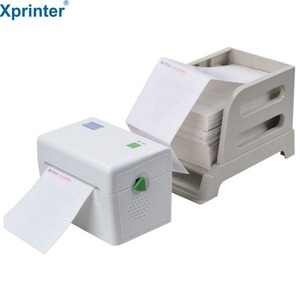 엑스프린터 바코드 라벨 프린터 XP-DT108WKR 화이트 용지거치대 세트 택배송장 라벨기